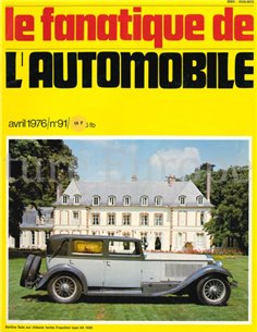 1976 L'ALBUM DU FANATIQUE DE L'AUTOMOBILE MAGAZINE 91 FRANS