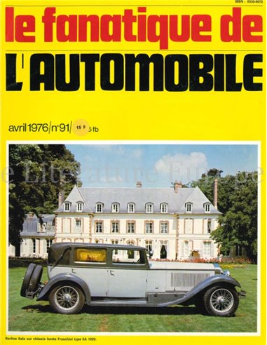 1976 L'ALBUM DU FANATIQUE DE L'AUTOMOBILE MAGAZINE 91 FRENCH