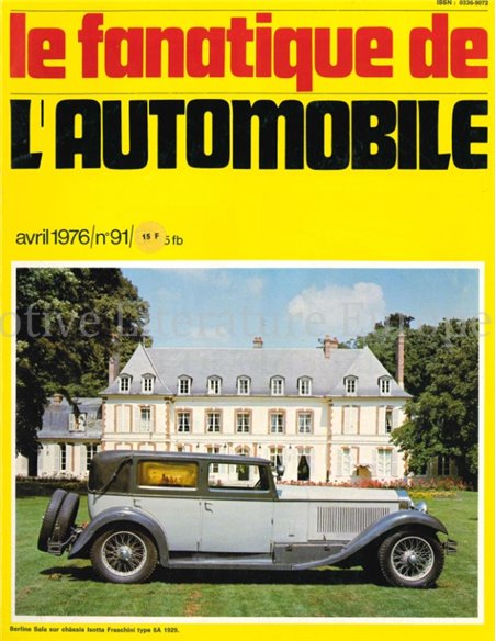 1976 L'ALBUM DU FANATIQUE DE L'AUTOMOBILE MAGAZINE 91 FRANS
