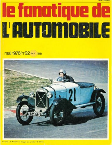 1976 L'ALBUM DU FANATIQUE DE L'AUTOMOBILE MAGAZINE 92 FRANS