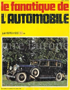 1976 L'ALBUM DU FANATIQUE DE L'AUTOMOBILE MAGAZINE 93 FRENCH