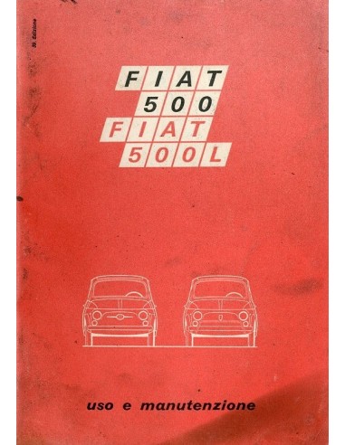 1971 FIAT 500 L INSTRUCTIEBOEKJE ITALIAANS