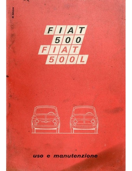 1971 FIAT 500 L INSTRUCTIEBOEKJE ITALIAANS