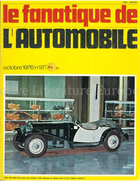 1976 L'ALBUM DU FANATIQUE DE L'AUTOMOBILE MAGAZINE 97 FRANS