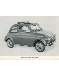 1971 FIAT 500 L INSTRUCTIEBOEKJE ITALIAANS 2