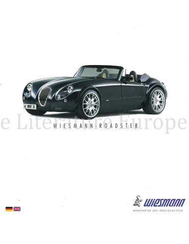 2005 WIESMANN ROADSTER BROCHURE ENGELS | DUITS