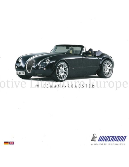 2005 WIESMANN ROADSTER BROCHURE ENGLISH | GERMAN