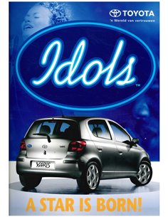 2002 TOYOTA YARIS IDOLS BROCHURE DUTCH