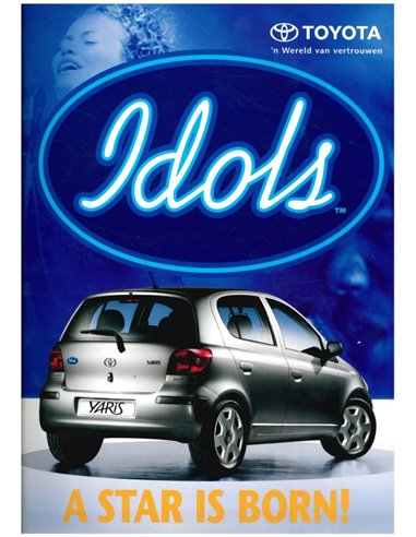 2002 TOYOTA YARIS IDOLS PROSPEKT NIEDERLÄNDISCH