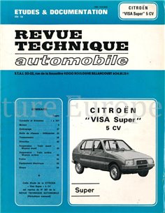 1978 - 1981 CITROËN VISA SUPER 5 CV VRAAGBAAK FRANS (REVUE TECHNIQUE AUTOMOBILE)
