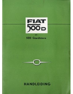 1961 FIAT 500 D & GIARDINETTA INSTRUCTIEBOEKJE NEDERLANDS