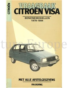 1978 - 1984 CITROËN VISA BENZIN REPARATURANLEITUNG NIEDERLÄNDISCH