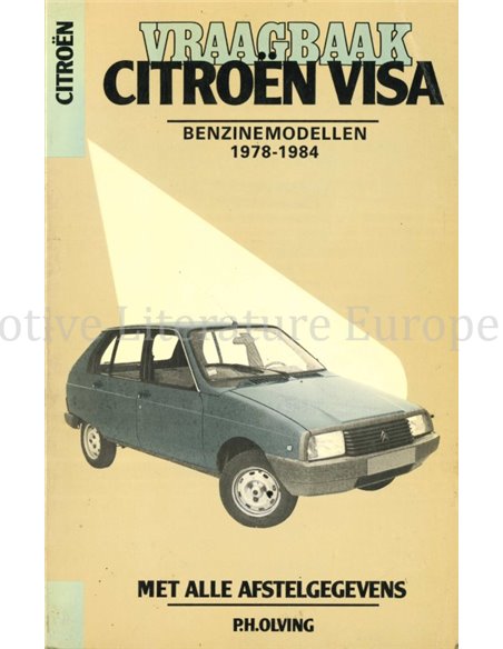 1978 - 1984 CITROËN VISA BENZIN REPARATURANLEITUNG NIEDERLÄNDISCH