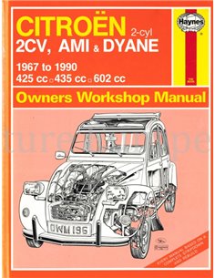 1967-1990 CITROËN 2-CiL 2CV | AMI | DYANE REPERATURANLEITUNG ENGLISCH