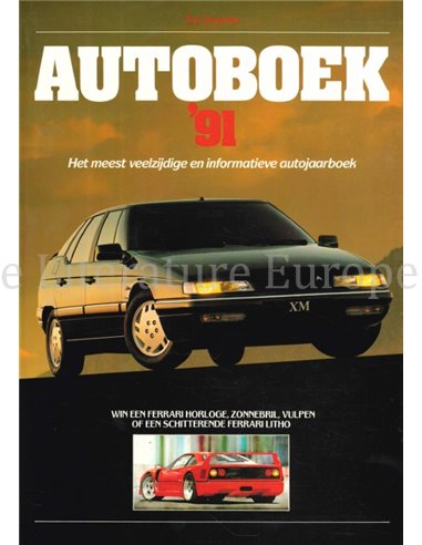 1991 AUTOBOEK JAARBOEK NEDERLANDS