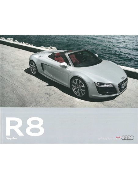 2009 AUDI R8 SPYDER BROCHURE GERMAN