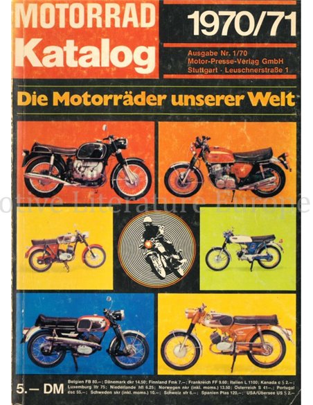 1970/1971 MOTORRAD KATALOG, JAARBOEK DUITS