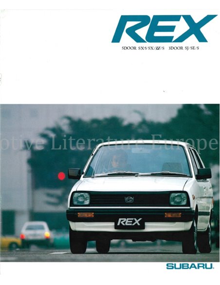 1985 SUBARU REX BROCHURE JAPANS