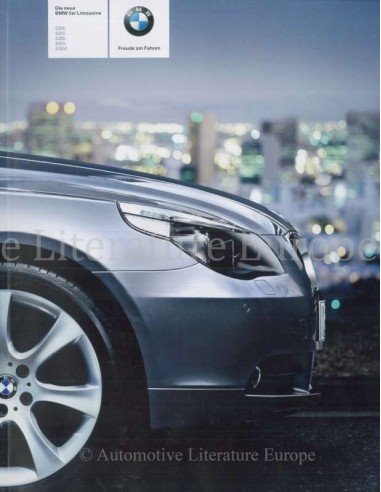 2003 BMW 5 SERIES SALOON BROCHURE GERMAN