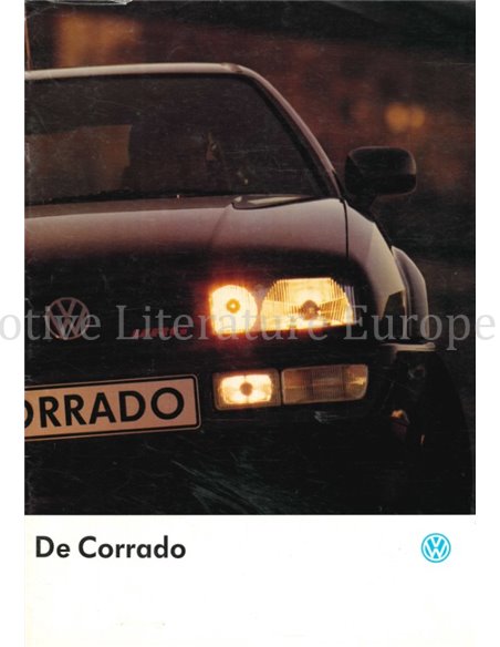 1991 VOLKSWAGEN CORRADO BROCHURE DUTCH