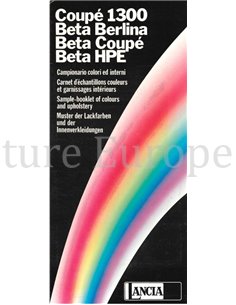 1975 LANCIA BETA FARBEN | INNENAUSSTATTUNG PROSPEKT