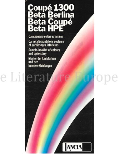 1975 LANCIA BETA COLOURS | INTERIOR BROCHURE