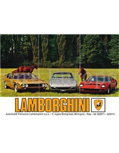 1968 LAMBORGHINI MIURA P400 | ISLERO | ESPADA S1 DATENBLATT