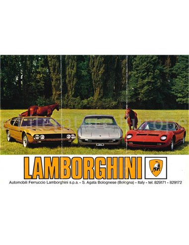 1968 LAMBORGHINI MIURA P400 | ISLERO | ESPADA S1 LEAFLET