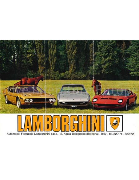 1968 LAMBORGHINI MIURA P400 | ISLERO | ESPADA S1 DATENBLATT