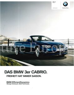 2012 BMW 3 SERIE CABRIOLET BROCHURE DUITS