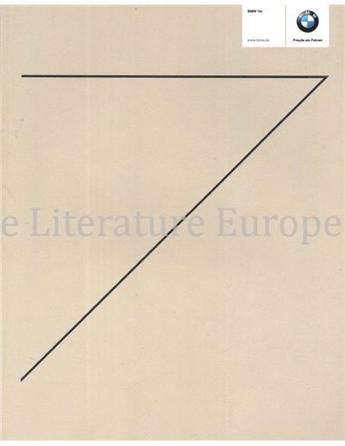 2015 BMW 7 SERIES BROCHURE GERMAN