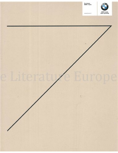 2015 BMW 7 SERIES BROCHURE DUTCH