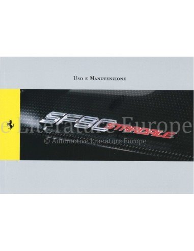 2022 FERRARI SF90 STRADALE OWNERS MANUAL ITALIAN
