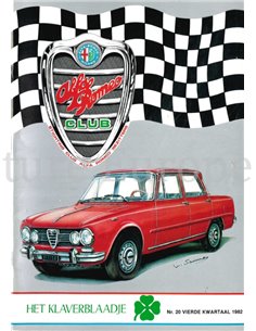 1982 ALFA ROMEO CLUB HET KLAVERBLAADJE 20 NIEDERLÄNDISCH
