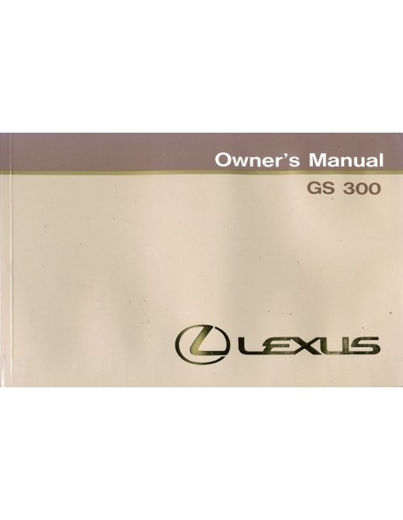 1994 LEXUS GS 300 INSTRUCTIEBOEKJE ENGELS