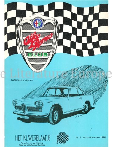 1982 ALFA ROMEO CLUB HET KLAVERBLAADJE 17 NEDERLANDS