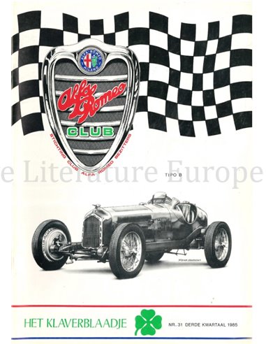 1985 ALFA ROMEO CLUB HET KLAVERBLAADJE 31 NEDERLANDS