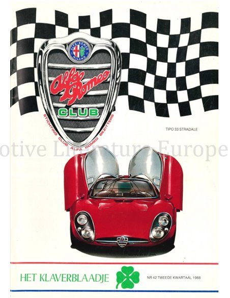 1988 ALFA ROMEO CLUB HET KLAVERBLAADJE 42 DUTCH
