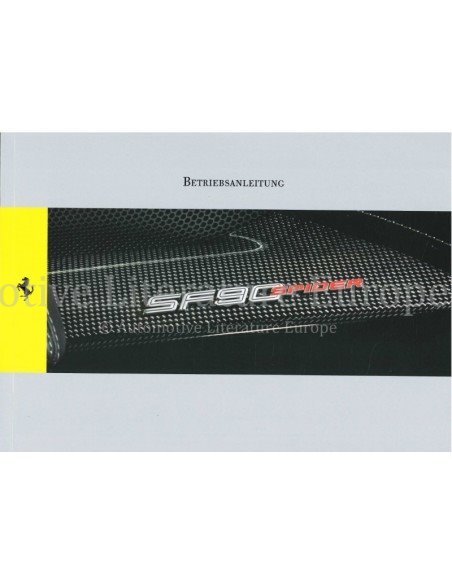 2021 FERRARI SF90 SPIDER INSTRUCTIEBOEKJE DUITS