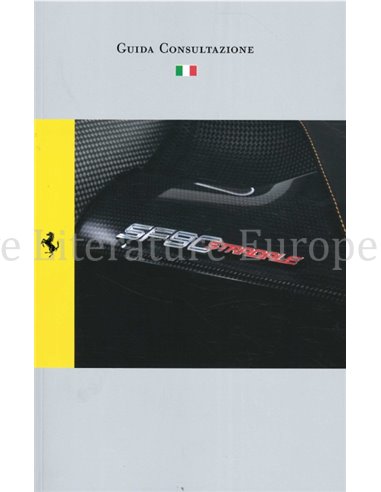 2022 FERRARI SF90 STRADALE OWNERS MANUAL ITALIAN