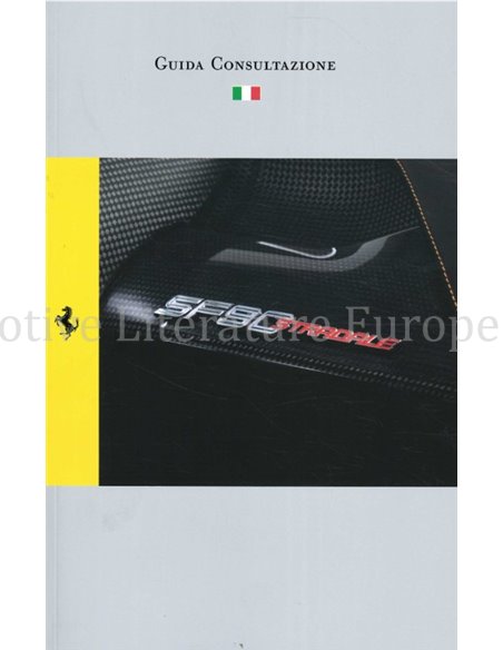 2022 FERRARI SF90 STRADALE OWNERS MANUAL ITALIAN