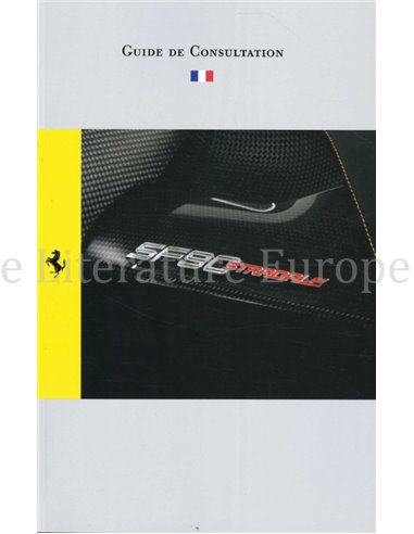 2022 FERRARI SF90 STRADALE INSTRUCTIEBOEKJE FRANS