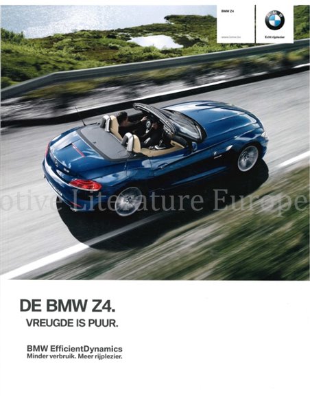 2012 BMW Z4 ROADSTER PROSPEKT NIEDERLÄNDISCH