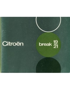 1966 CITROEN 19 & 21 BREAK INSTRUCTIEBOEKJE NEDERLANDS
