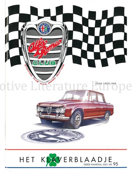 2001 ALFA ROMEO CLUB HET KLAVERBLAADJE 93 NEDERLANDS