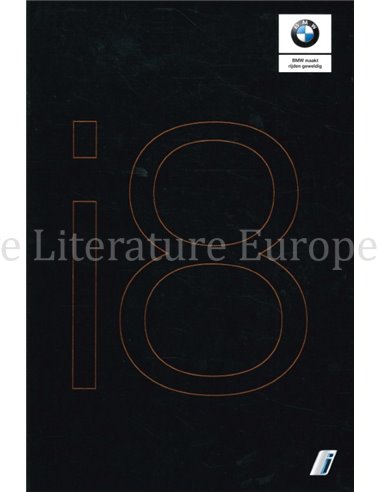 2018 BMW I8 BROCHURE NEDERLANDS
