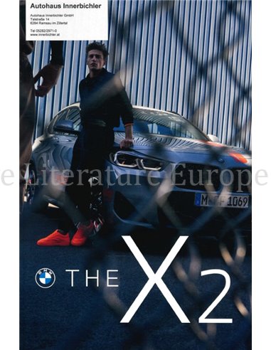 2020 BMW X2 BROCHURE DUITS