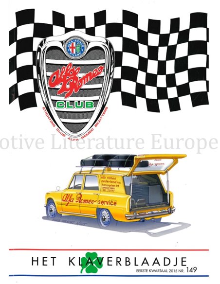 2015 ALFA ROMEO CLUB HET KLAVERBLAADJE 149 NEDERLANDS