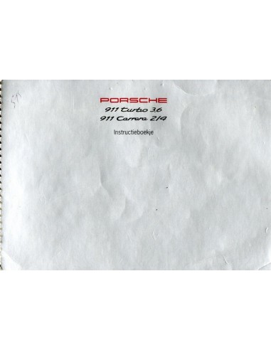 1993 PORSCHE 911 TURBO & CARRERA INSTRUCTIEBOEKJE NEDERLANDS
