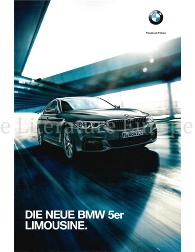 2016 BMW 5 SERIE BROCHURE DUITS